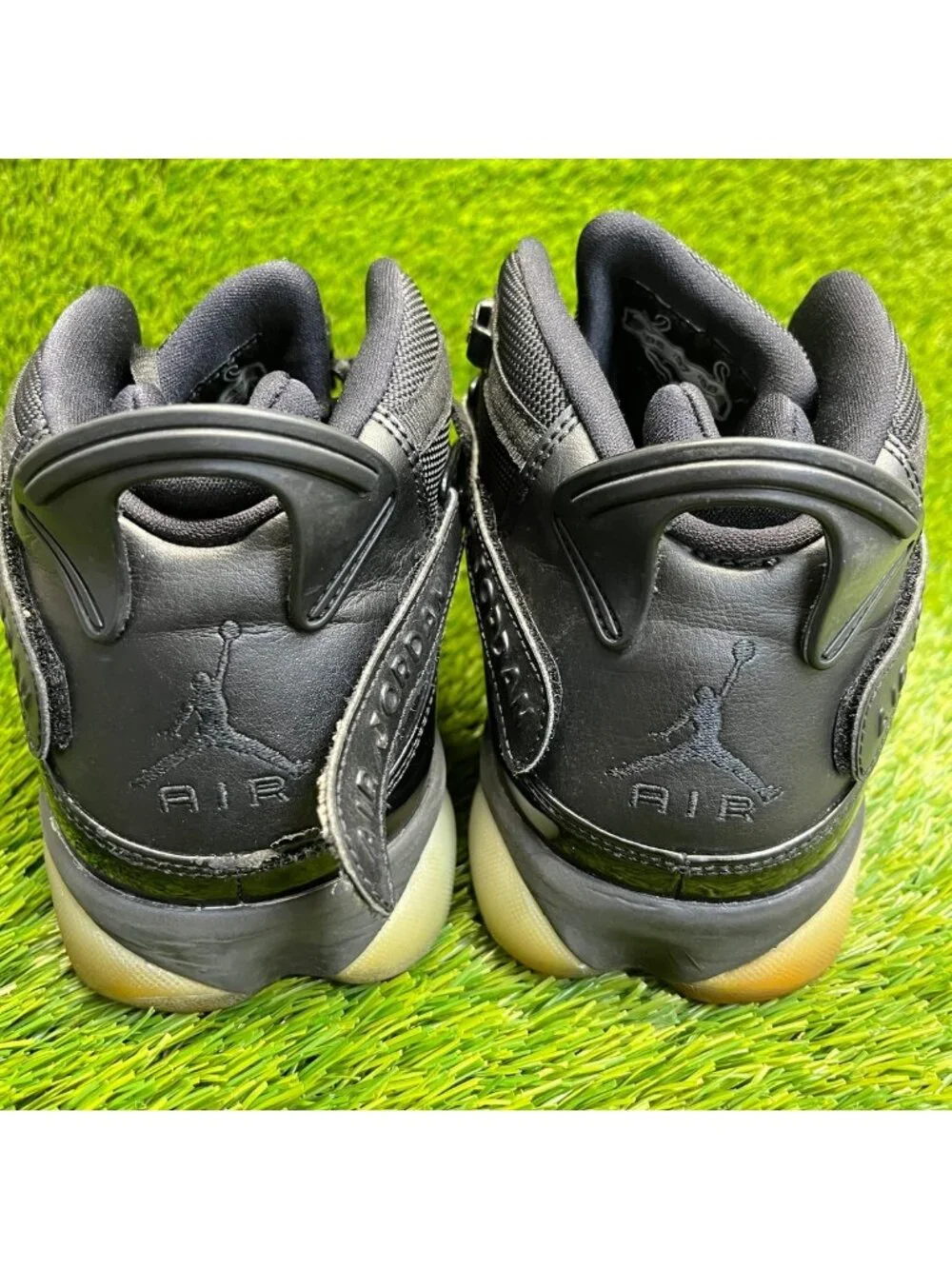Nike Air Jordan 6 Rings Mens Size 10.5 Black Athletic Basketball Shoe Sneakers